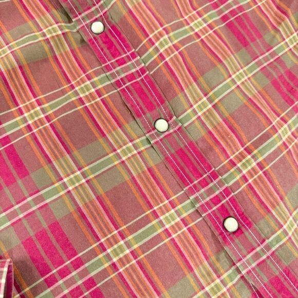 Denim & Supply Ralph Lauren Shirt women’s XXL Red Pearl Snap Button-Down Country - Picture 4 of 8